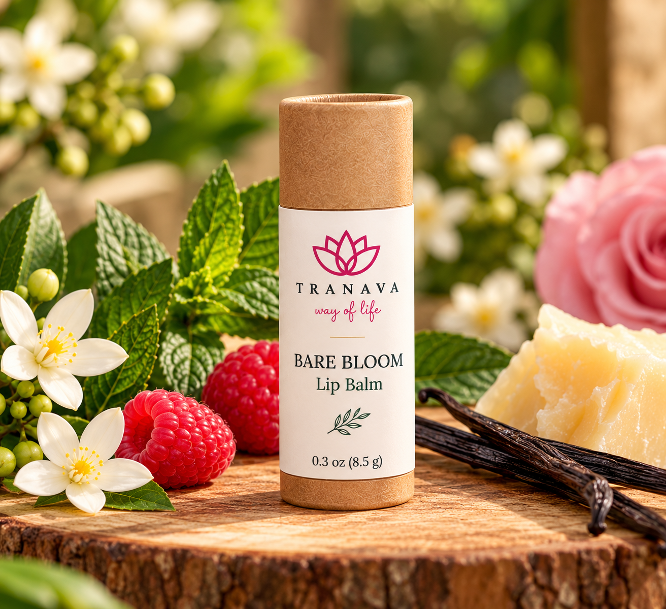 Bare Bloom lip balm